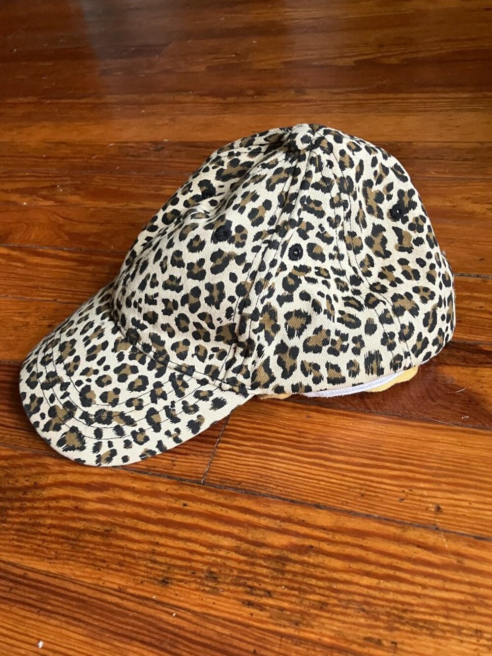 London Kaye Leopard Print Baseball Cap | 100% Cotton Adjustable Hat